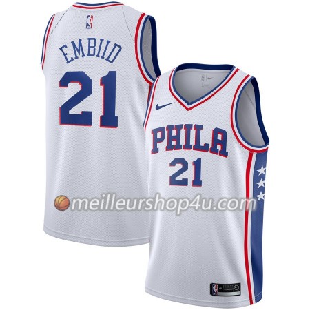 Maillot Basket Homme Philadelphia 76ers Joel Embiid 21 2019-20 Nike Association Edition Swingman